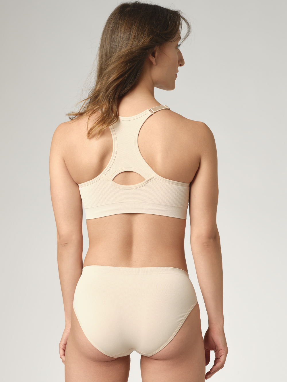 Comazo Damen Seamless Soft-BH/Sport BH Farbe Sahara