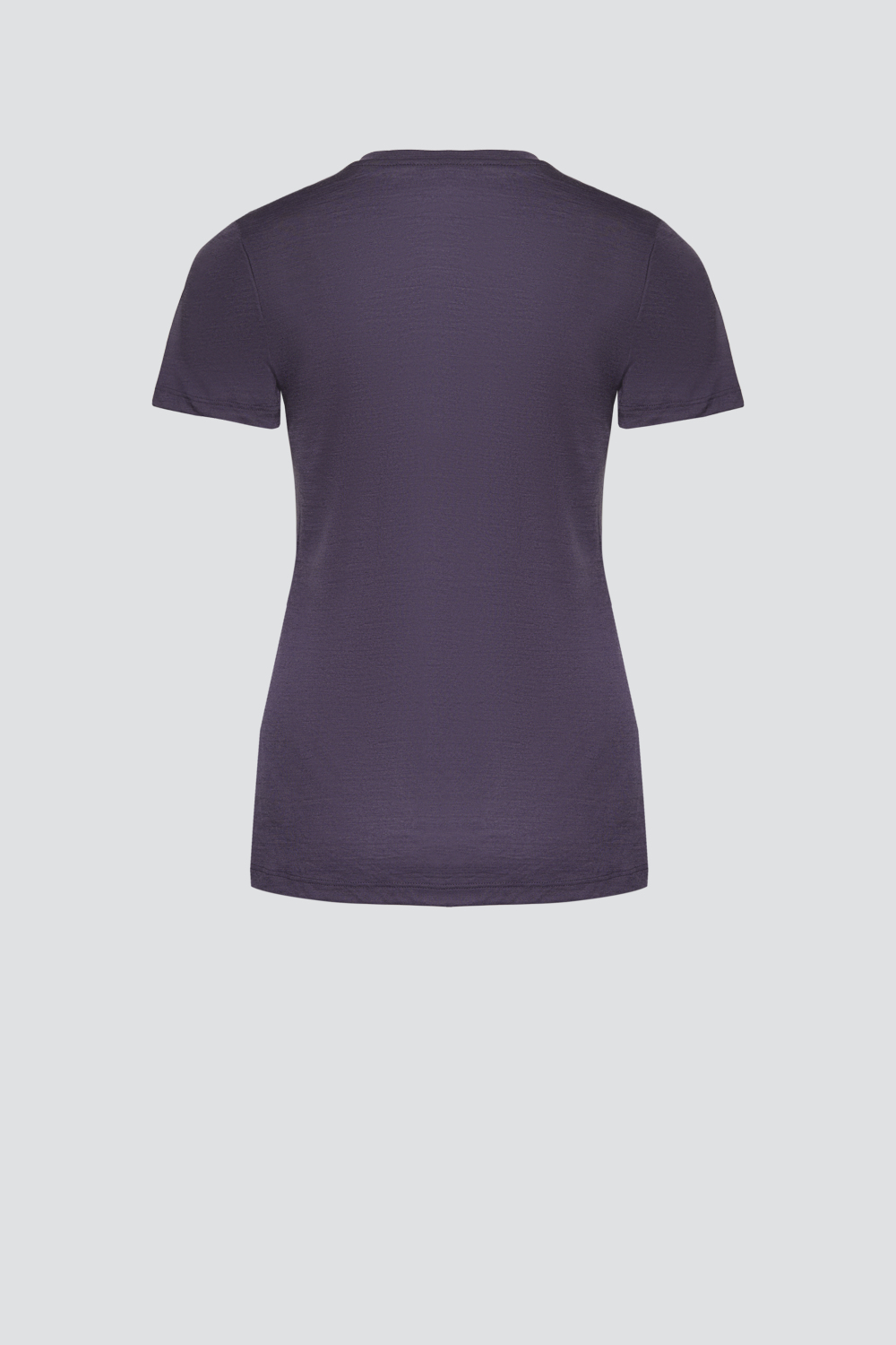 Comazo Damen Shirt aus Wolle-Lyocell-Mischqualität mit Motivdruck Farbe Plum