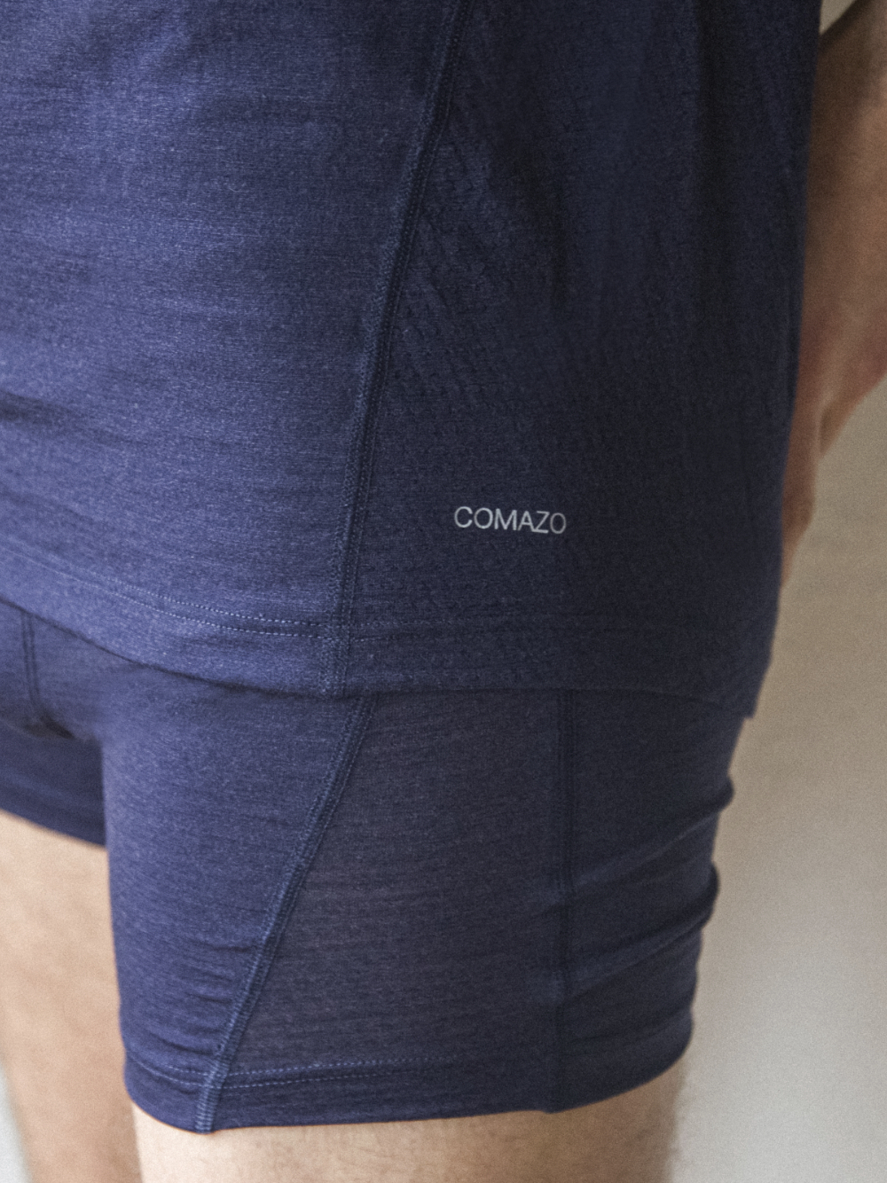 Comazo Herren Trunks aus Merinowolle Farbe Navy