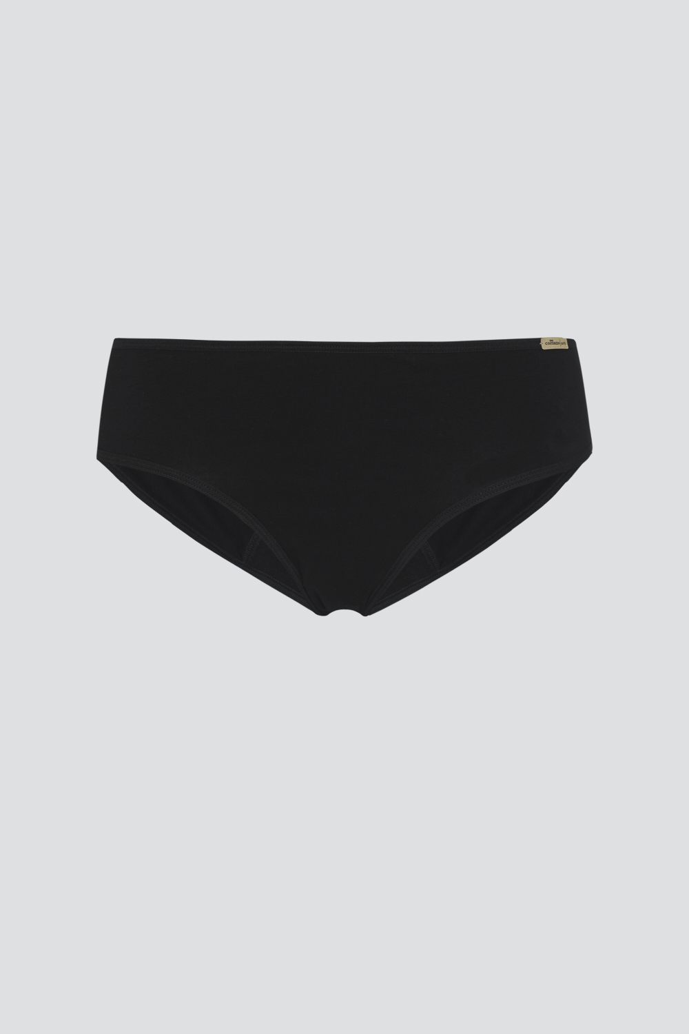 Comazo Damen Fairtrade Perioden-Slip "Stark" Farbe Schwarz