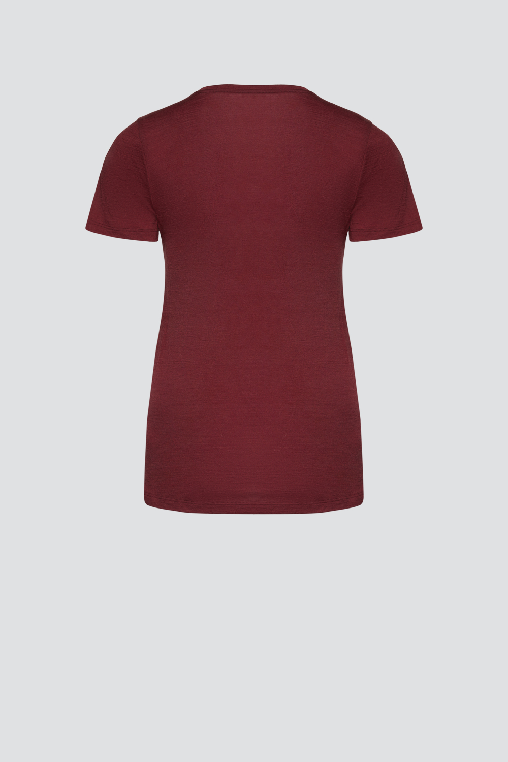 Comazo Damen Shirt aus Wolle-Lyocell-Mischqualität mit Motivdruck Farbe Wine