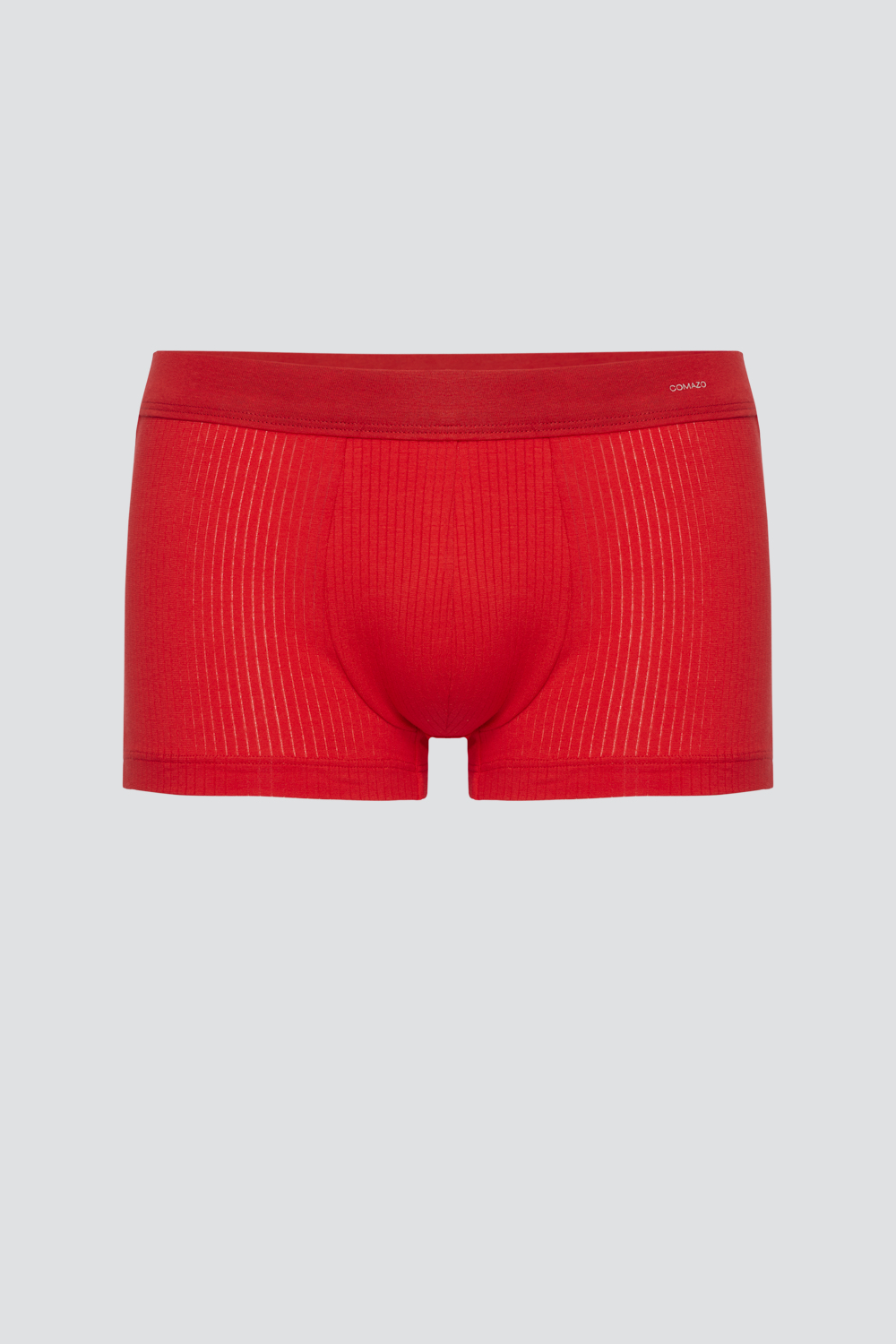 Comazo Herren Trunks Farbe Rot mit Nadelstreifen