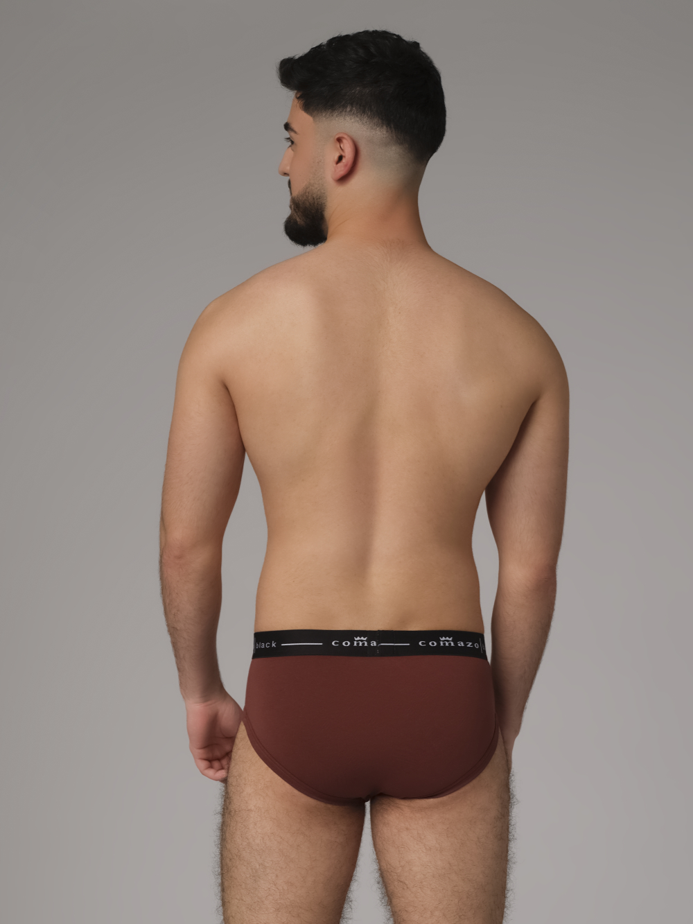 Comazo Herren Retro-Slip Farbe Cognak