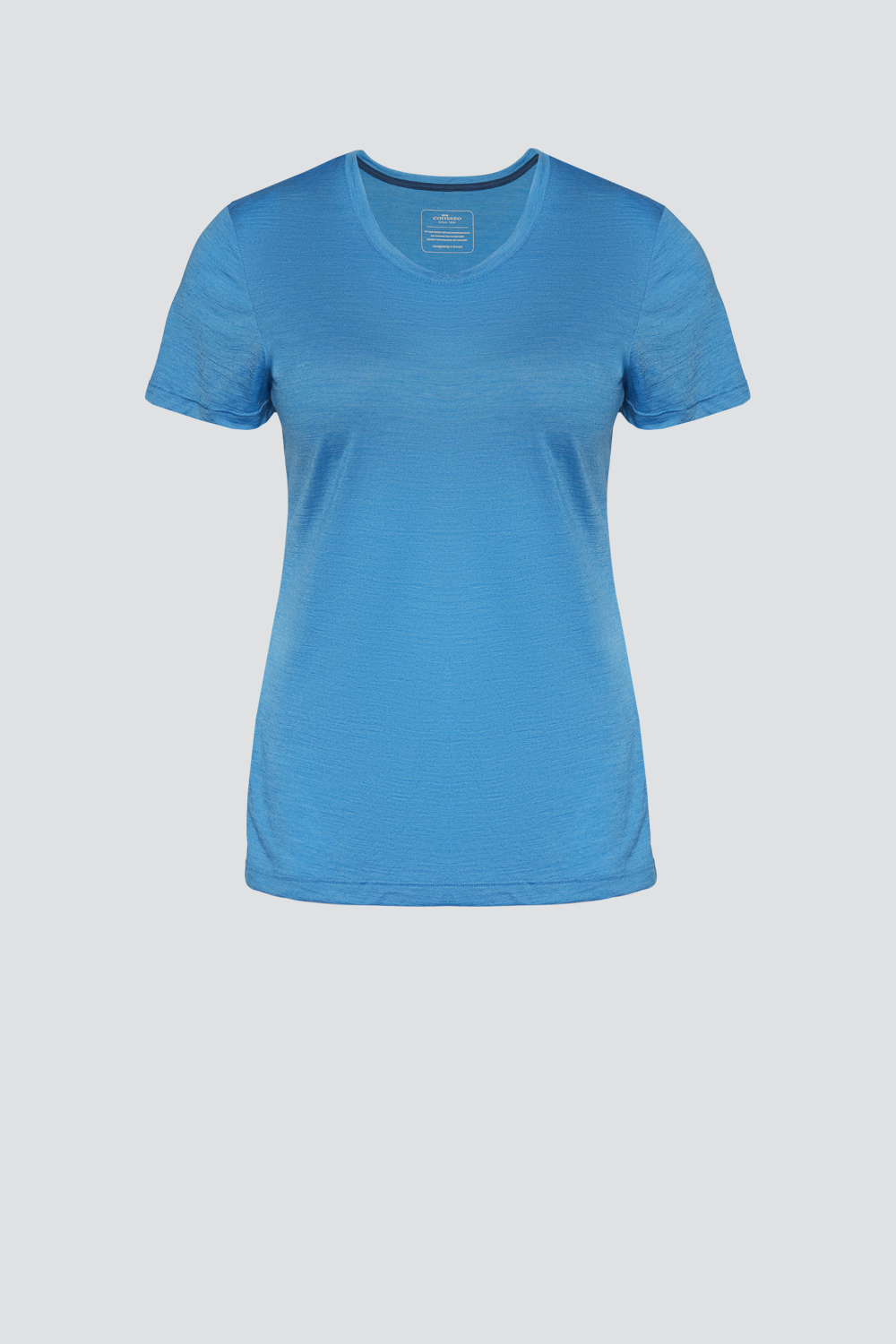 Comazo Damen Shirt aus Wolle-Lyocell-Mischqualität Farbe Blue