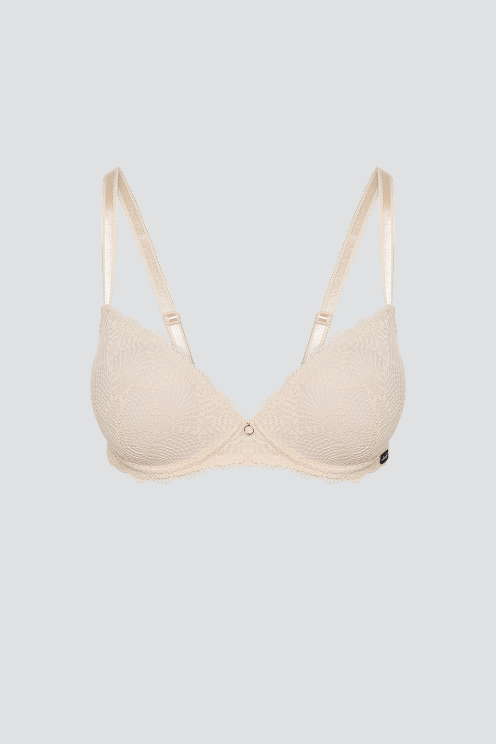 Comazo Damen Schalen-BH Farbe Cream mit Spitze 