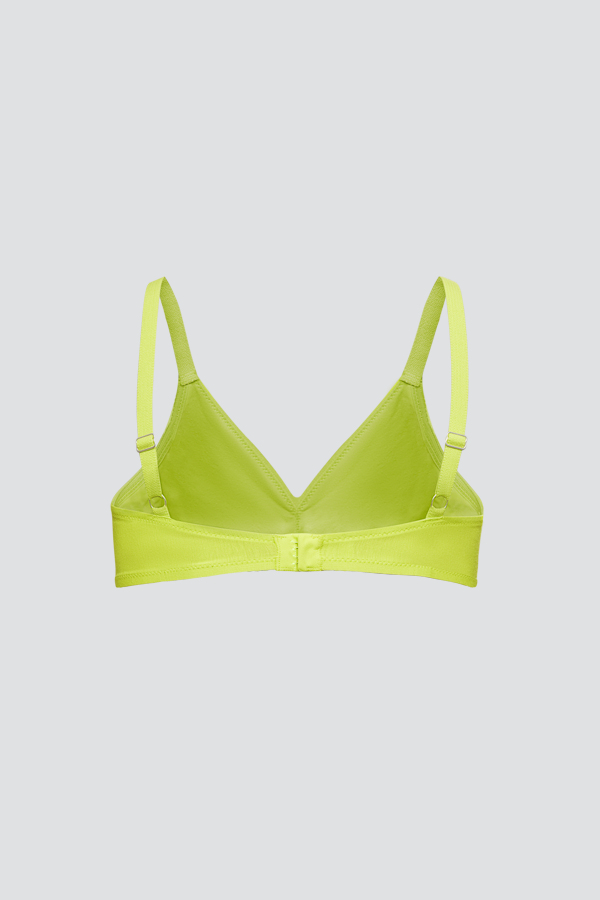 Comazo Damen Fairtrade BH ohne Bügel Farbe Lime