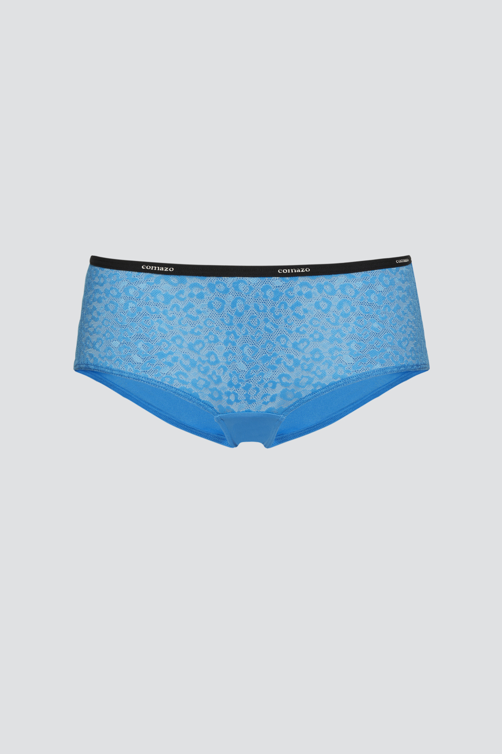 Comazo Damen Panty mit Microfaser-Touch Farbe Pacific Blue mit Spitze