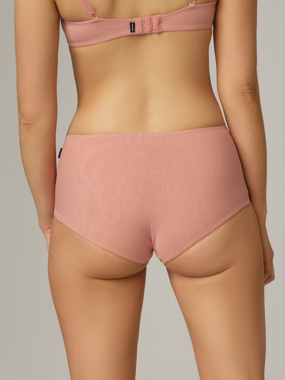 Comazo Damen Taillen-Slip Farbe Peach mit Spitze