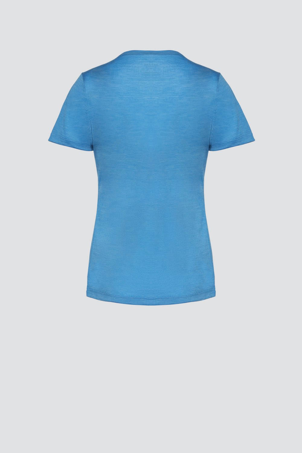 Comazo Damen Shirt aus Wolle-Lyocell-Mischqualität mit Motivdruck Farbe Blue