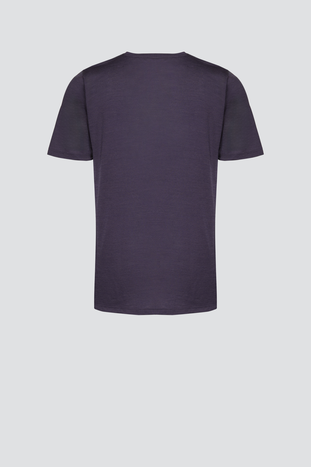 Comazo Herren Shirt aus Wolle-Lyocell-Mischqualität mit Motivdruck Farbe Plum