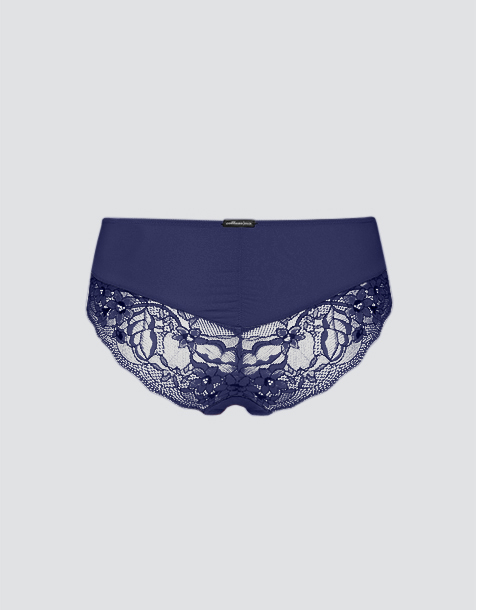 Comazo Damen Hipster mit Spitze Farbe Tinte