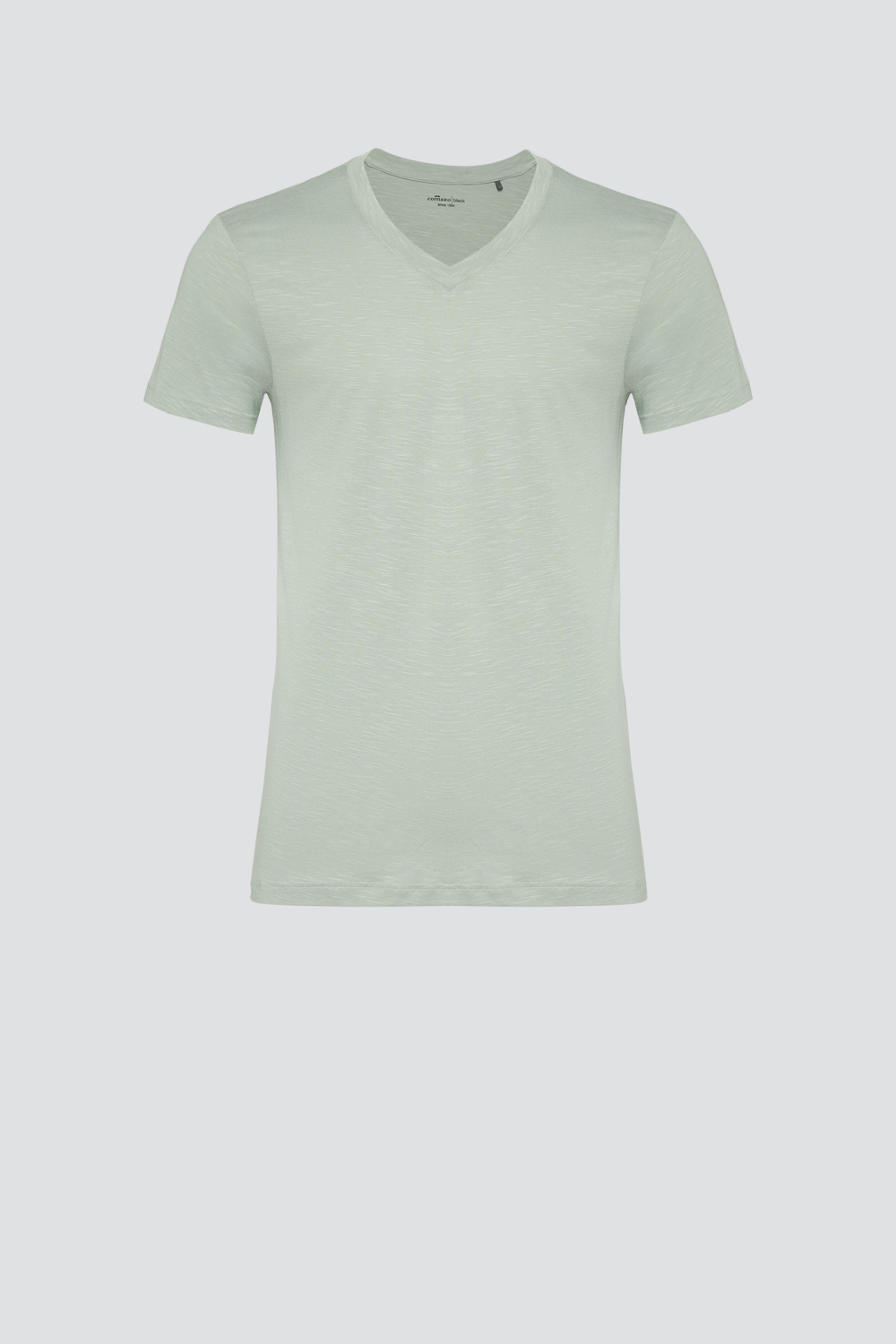 Comazo Herren Shirt kurzarm aus Flammgarn Farbe light green