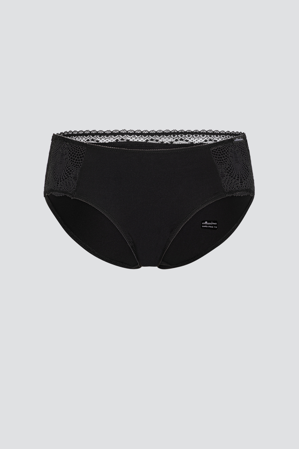 Comazo Damen Hipster Farbe Schwarz mit Spitze