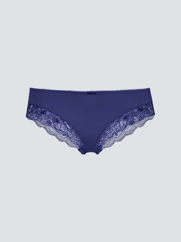 Comazo Damen Hipster mit Spitze Farbe Tinte