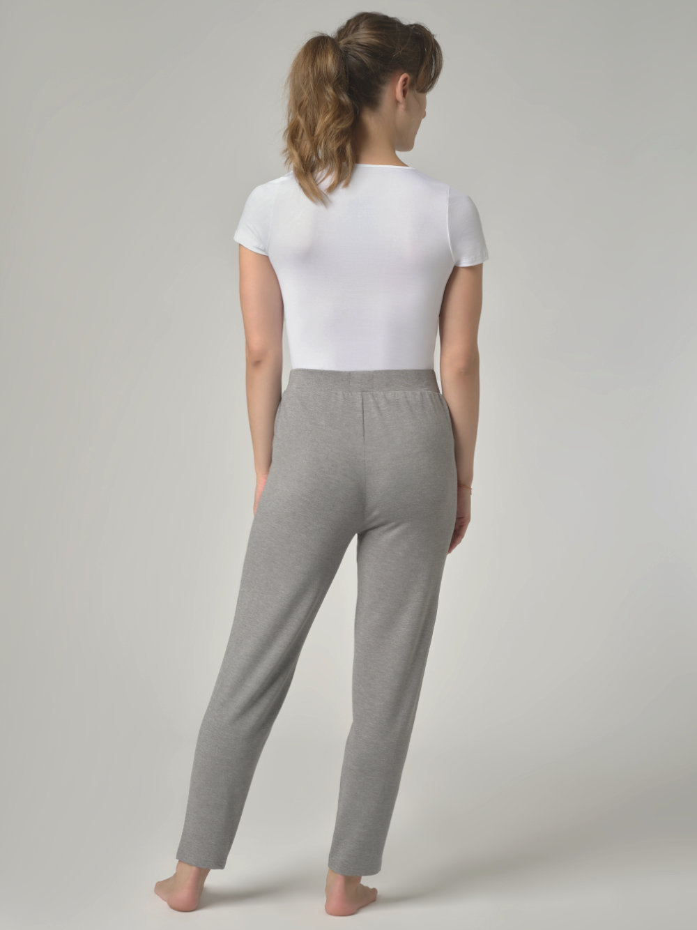 Comazo Damen Hose 7/8 Farbe Grau-Melange